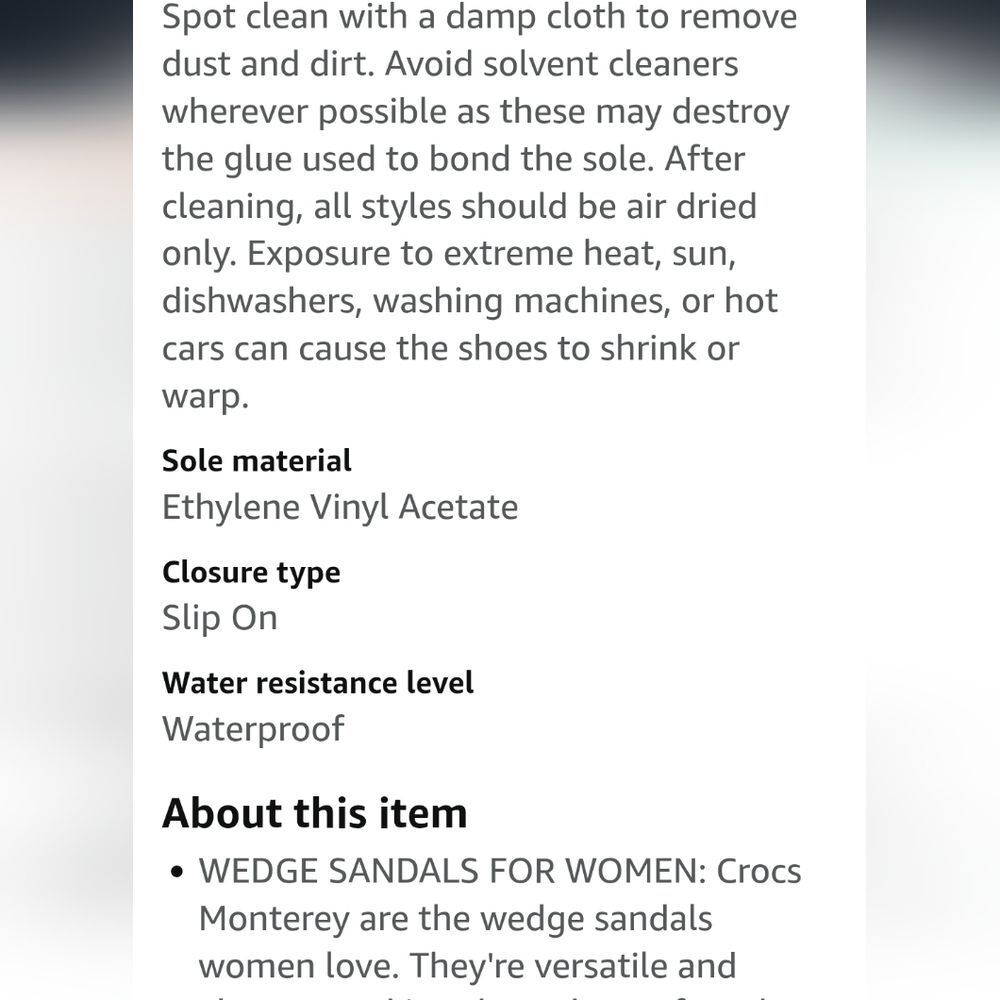 Crocs Sloane Wedge Glitter Flip-Flop Sandal- White - Picture 8 of 13